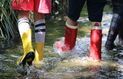 Gummistiefel in Bach
