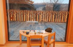Ausblick vom Naturpark-Kindergarten auf die Gießhübler Heide