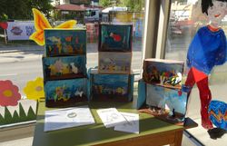 Kunstwerke und Informationsmaterial der Wasseraustellung