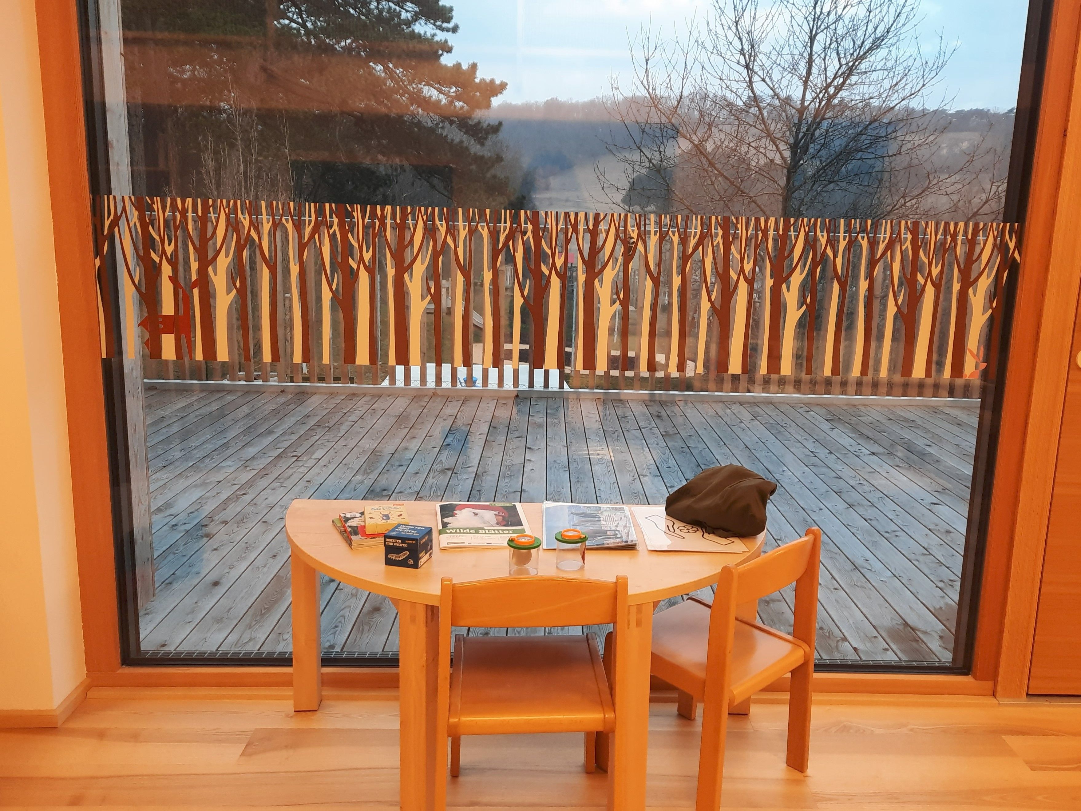 Ausblick vom Naturpark-Kindergarten auf die Gießhübler Heide